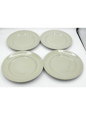 Drabware (Older, Glossy) by Wedgwood 8-14 Inch Salad Plates Set of 4 WW DRA